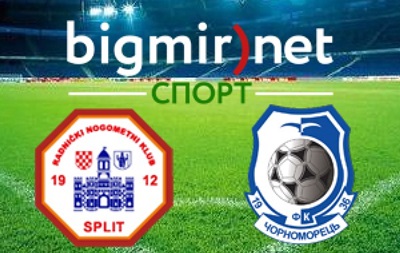 РНК Спліт - Чорноморець - 2:0 онлайн трансляція матчу кваліфікації Ліги Європи