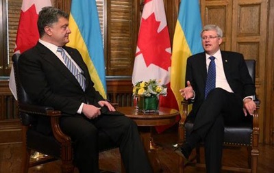 Порошенко обсудил с канадским премьером Соглашение о свободной торговле
