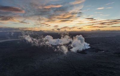 В кальдере исландского вулкана произошло землетрясение магнитудой 4,7