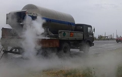 На одній з головних доріг Миколаєва стався витік рідкого кисню 