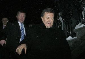Из-за похолодания Янукович отменил поездку в Полтавскую область