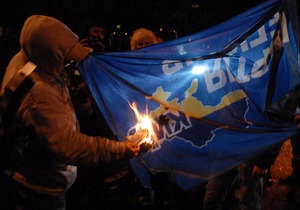 Фотогалерея: Марш славы УПА. В Киеве прошел митинг национал-патриотических политсил