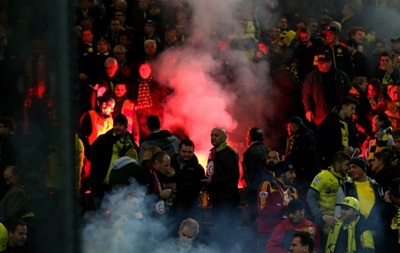 Фанаты Галатасарая устроили беспорядки в Дортмунде на матче с Боруссией