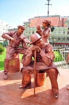 Первый фестиваль живых скульптур во Львове