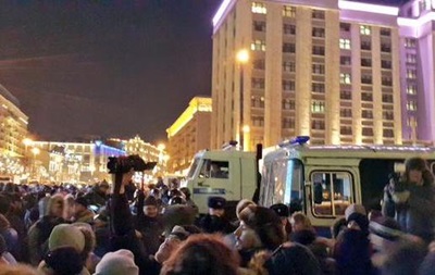 Московська поліція відзвітувала про акцію на Манежній площі