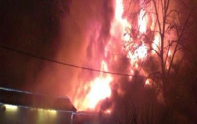 В Харькове горит кафе, слышали взрыв