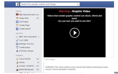 Facebook обмежує доступ до насильницьких відео