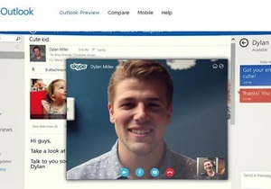 Microsoft представила почту Outlook с видеочатом от Skype