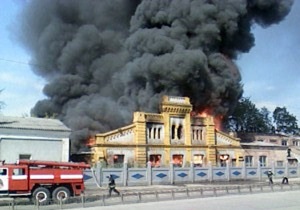 Пожар в Харькове потушен: горел склад с туалетной бумагой