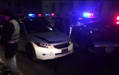 Восемь машин ГАИ ловили авто футболиста Динамо по ночному Киеву