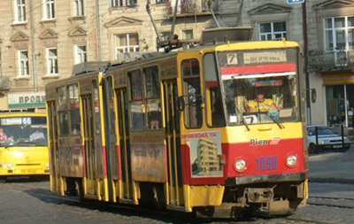 У Львові через ДТП зупинилися десять трамваїв
