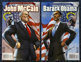 Фотогалерея: Президентские материалы - Обама и Маккейн в комиксах