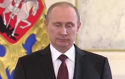 Пародия на  безмолвную  речь Путина веселит YouTube
