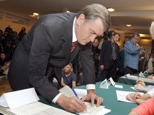 Ющенко на этих выборах изменил свои политические симпатии