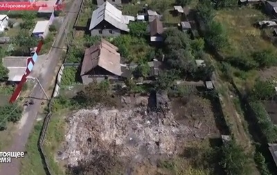Беспилотник снял масштабные разрушения в Горловке