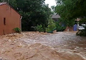 Cильные ливни вызвали наводнение на юге Франции