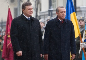Янукович принял премьер-министра Турции