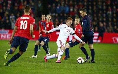 Норвегія вдома поступилася Угорщині в матчі плей-офф кваліфікації Євро-2016