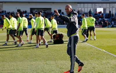 Зідан провів перше тренування Реалу як головний тренер