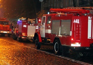 В центре Киева горела свалка