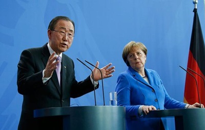 Генсек ООН поддержал позицию Меркель по беженцам