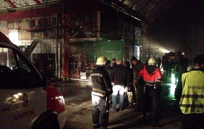 Ночью в Харькове горел рынок Барабашово