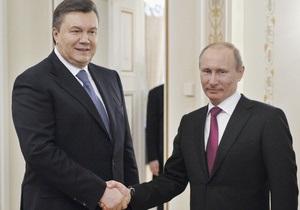 Путин поздравил Януковича с Днем Независимости Украины