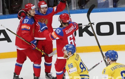 ЧМ по хоккею: Россия разгромила Швецию