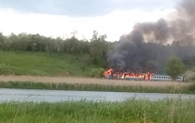 У Вінницькій області горіла електричка