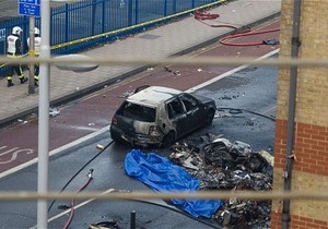 Вертолет упал в Лондоне: свидетельства очевидцев