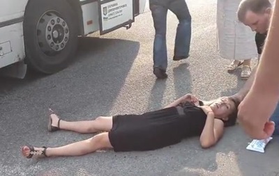 В Днепре автобус сбил женщину на переходе