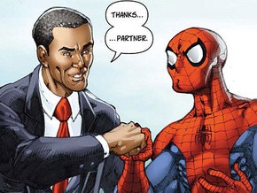 Человек-паук спасет Барака Обаму от самозванца