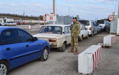 Обстрел КПП Майорск в Донецкой области