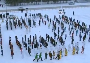 Жители Кемерово посвятили кузбасскому йети Gangnam Style