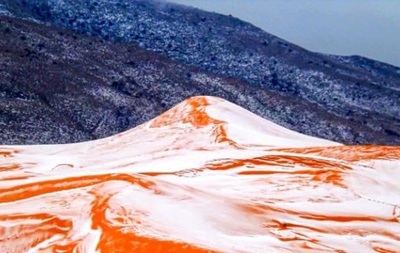 NASA опублікувало фото засніженої Сахари