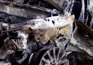 В Киеве сгорел внедорожник BMW X5. Милиция рассматривает версию поджога