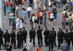 В Минске задержаны несколько десятков участников несанкционированной акции протеста