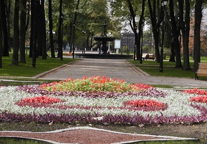 В Мариинском парке Киева произошел небольшой пожар