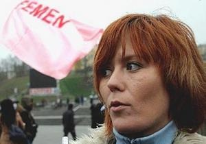 После заявлений Януковича милиция допросила лидера FEMEN Анну Гуцол