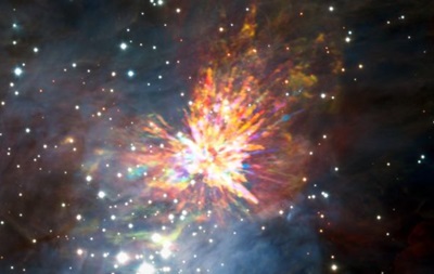 Учені сфотографували вибух після зіткнення молодих зірок