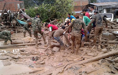 Жертвами сходу селевого потоку в Колумбії стали 320 осіб