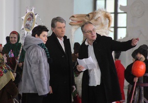 Фотогалерея: Рождественское обращение Ющенко. Репортаж из-за кулис