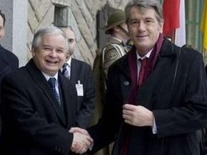 Ющенко, Качиньский и Тополанек обсудили газовую ситуацию
