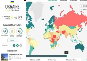 Опубликован рейтинг миролюбивых стран: лидер - Исландия, Украина - 111-я