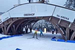 Оберхоф в ожидании биатлона засыпало снегом