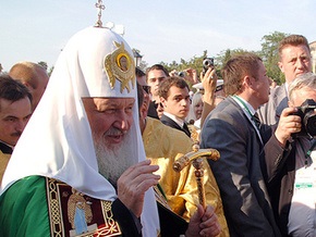 Патриарх Кирилл приехал в Луцк под приветственные овации и крики протеста