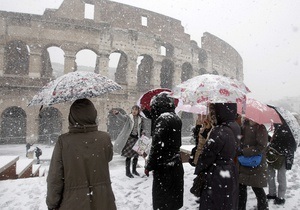 Римский Колизей пострадал из-за морозов