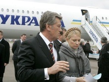 Ющенко сел на самолет, на котором Тимошенко должна была лететь в Россию