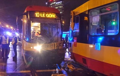 У Варшаві зіткнулися трамваї, понад десять постраждалих