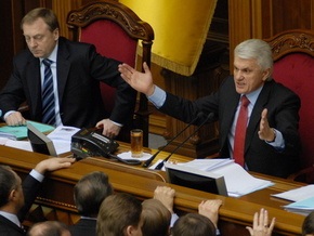 Литвин отказался подписывать законы, если Рада не будет работать